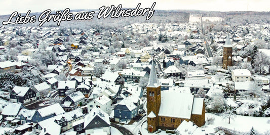 Postkarte „Grüße aus Wilnsdorf“ - Wintermotiv (DIN lang)